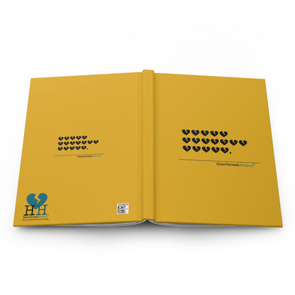 Hieroglyph Heartbreak Haiku - Hardcover Journal Design in Sunflower Yellow