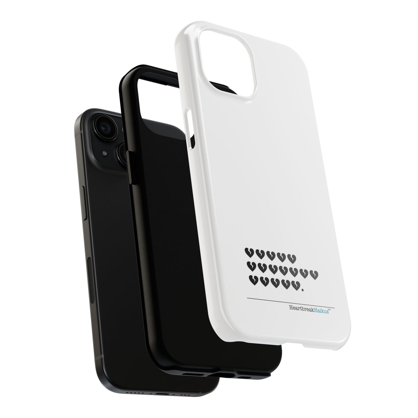 Hieroglyph Heartbreak Haiku Tough Phone Cases (white)