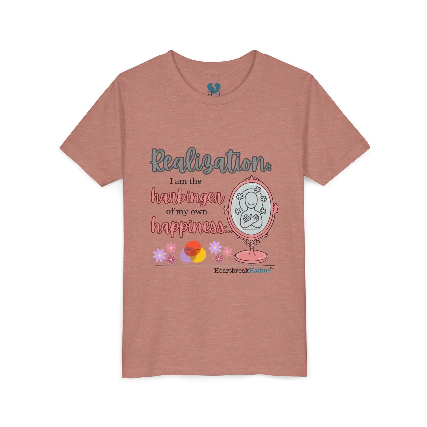 Harbinger of Happiness Haiku - Youth Medium-Weight Happiness Tee