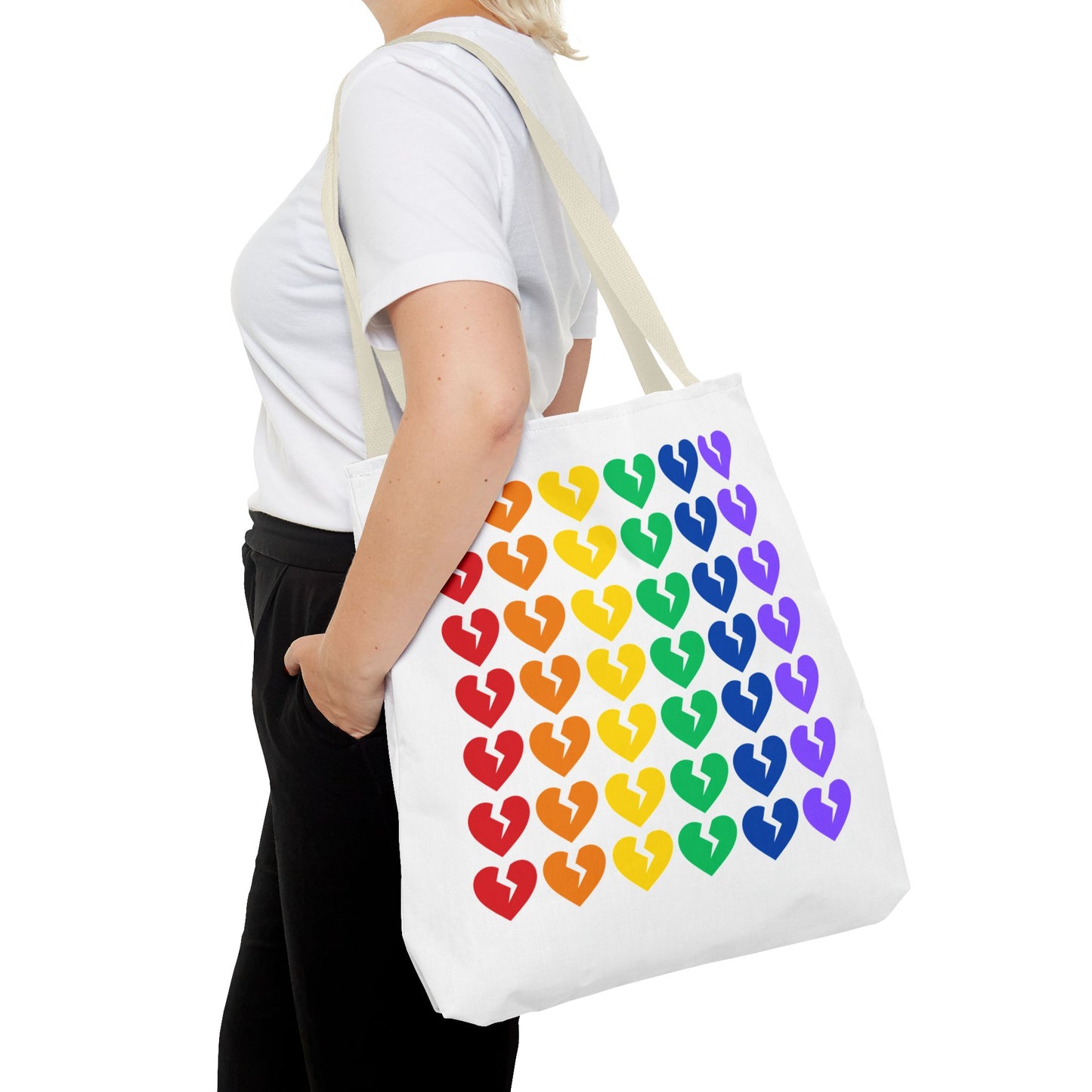 It's Not You/Me Haiku - Tote Bag (Rainbow Heartbreak Collection - Only Hearts Design)