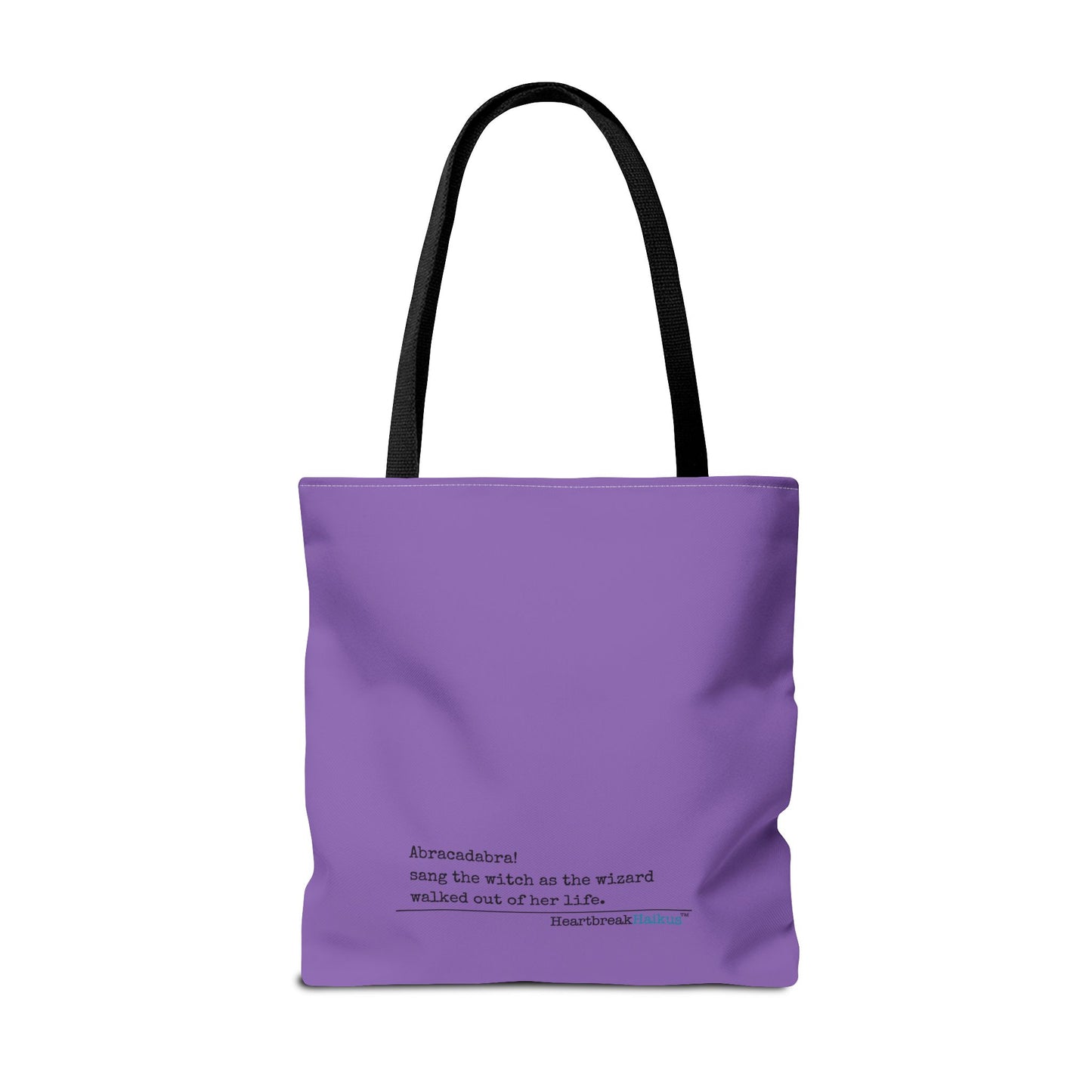 Abracadabra Sang the Witch Haiku - Tote Bag (Dual-sided print in Purple Grape)