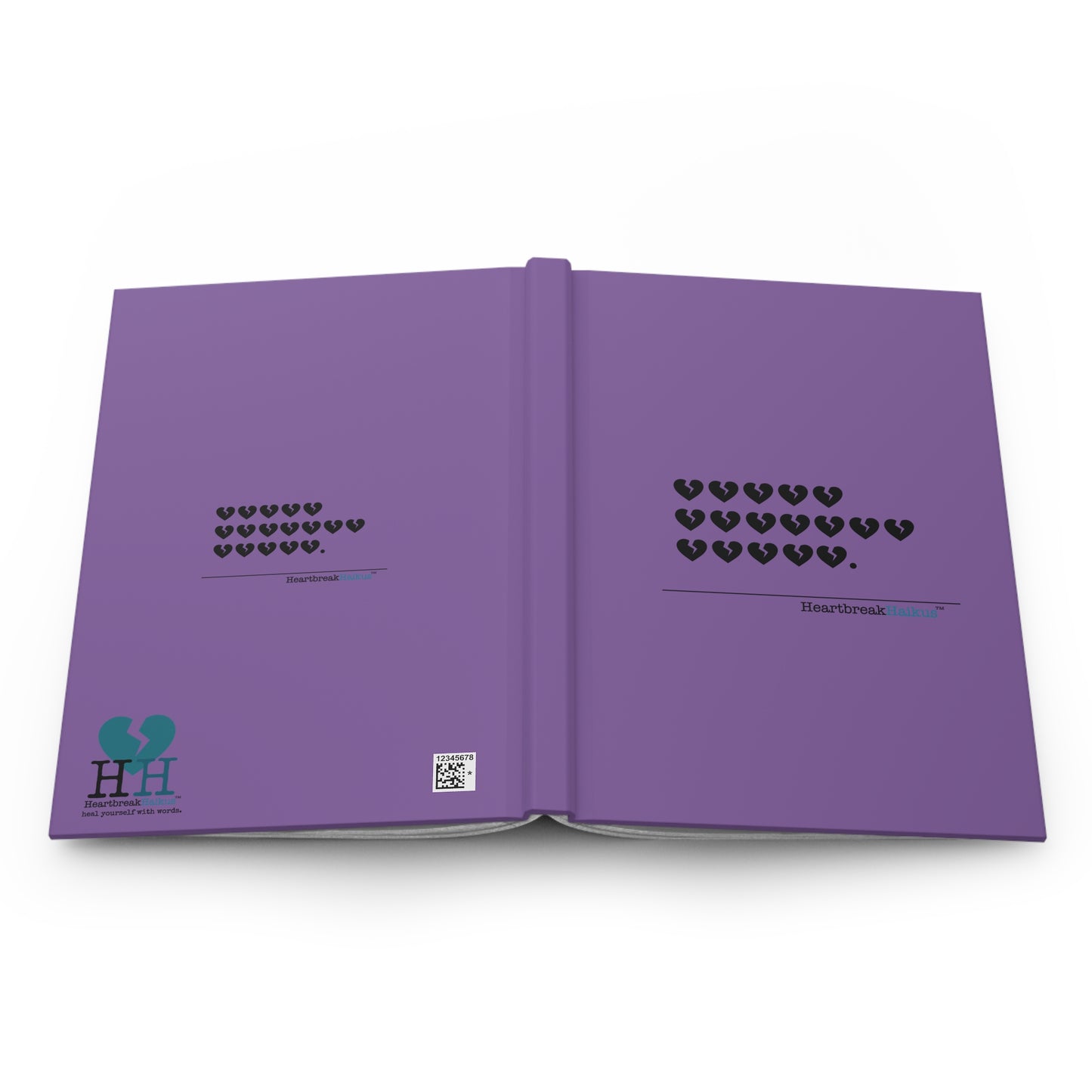 Hieroglyph Heartbreak Haiku - Hardcover Journal Design in Lovely Lavender