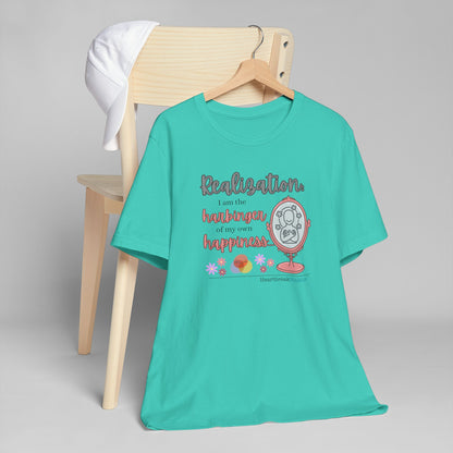 Harbinger of Happiness Haiku - Lightweight Jersey T-Shirt