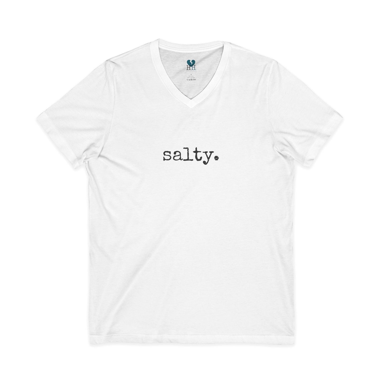 Salty - Jersey Short Sleeve V-Neck Tee (The One Word Collection)
