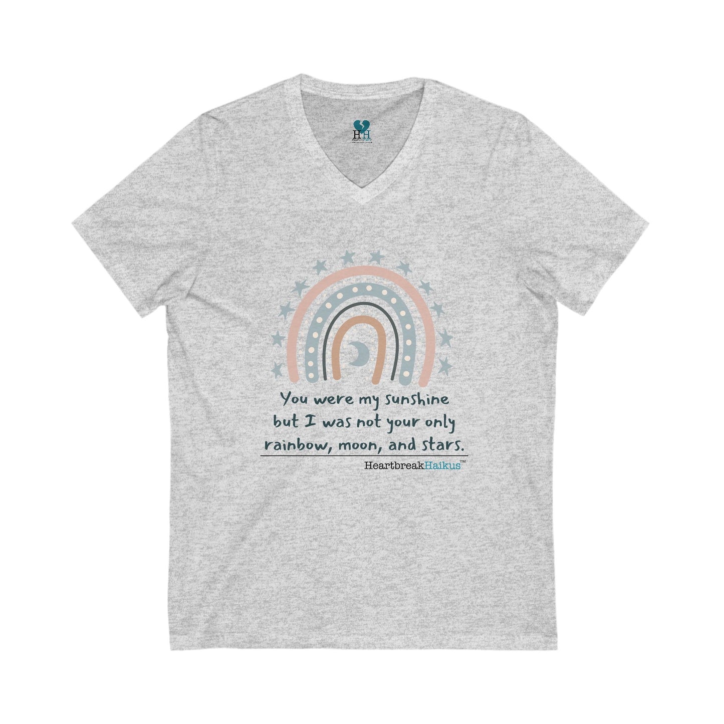 You Were My Sunshine Haiku - Unisex Jersey Short Sleeve V-Neck Tee