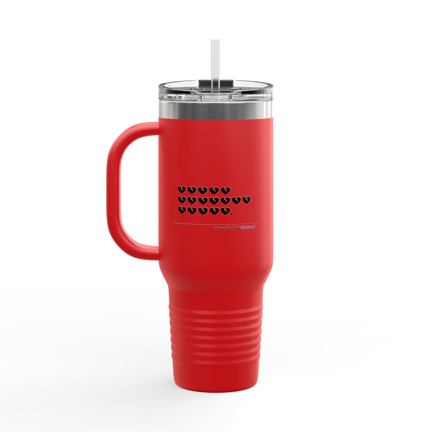 Hieroglyph Heartbreak Haiku - Insulated Travel Mug, 40oz