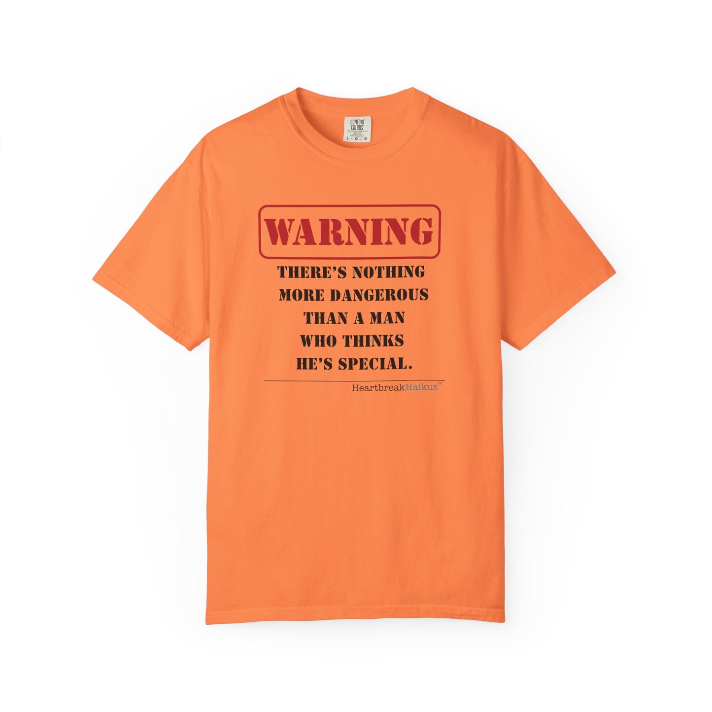 Warning: Toxic Special Guy Haiku - Medium-Weight T-Shirt