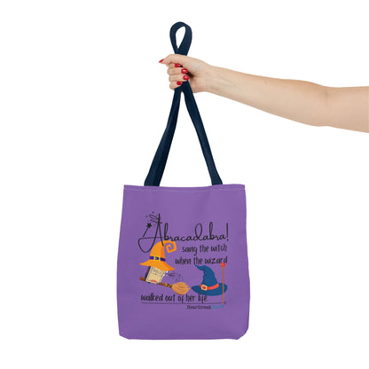 Abracadabra Sang the Witch Haiku - Tote Bag (Dual-sided print in Purple Grape)