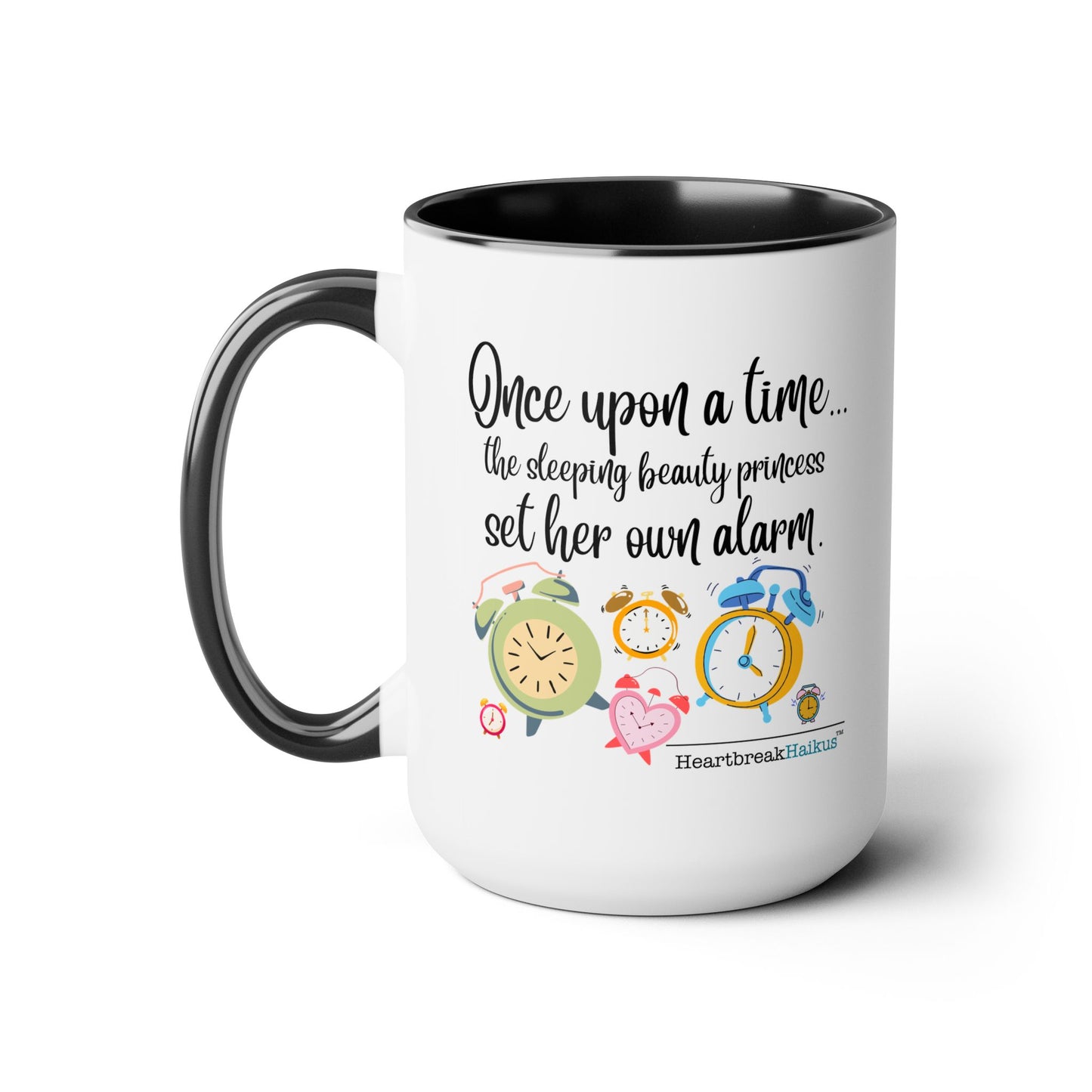 Sleeping Beauty's Alarm - Two-Tone, Coffee Mug, 15oz - Dual-Sided Printing