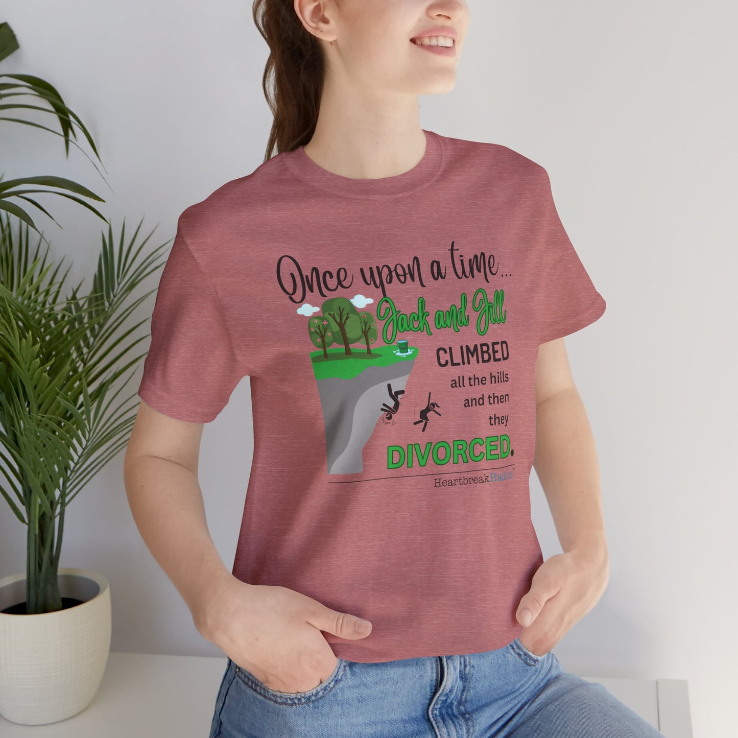 Jack and Jill Divorced Haiku - Short Sleeve T-Shirt