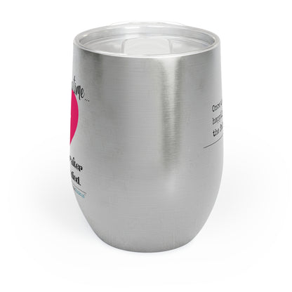 The Fairy Tale Died Haiku - Chill Wine Tumbler (Dual-design printing)