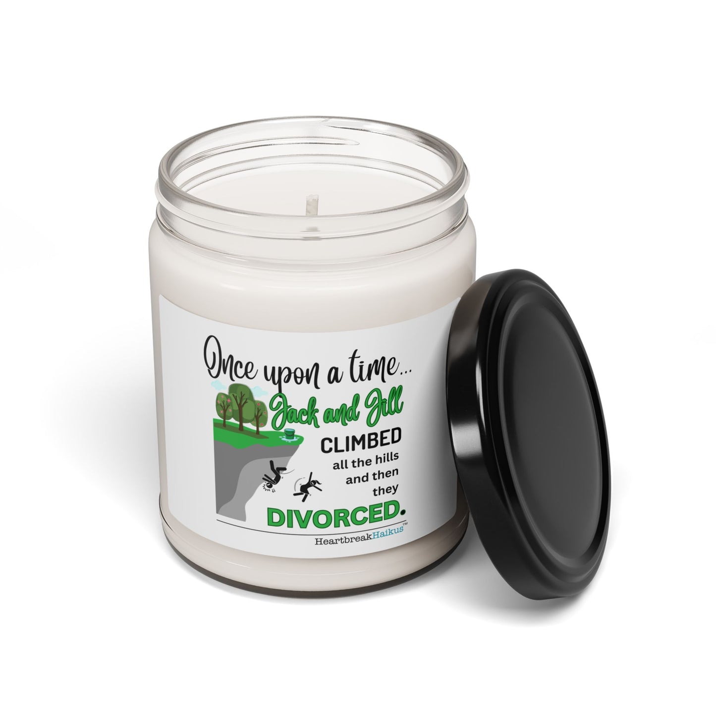 Jack and Jill Divorced - Soy Scented Candle (10 scents, white wax)