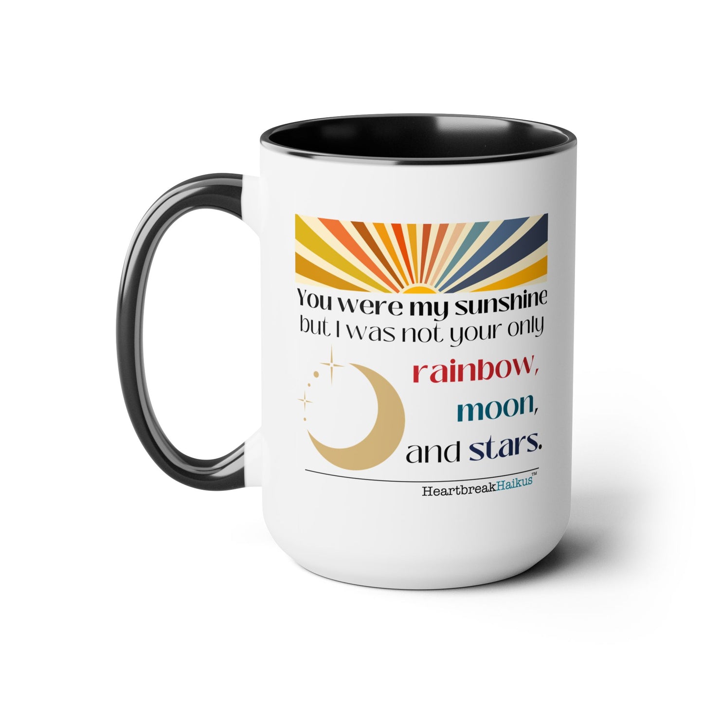 You Were My Sunshine Haiku - Two-Tone, Coffee Mug, 15oz - Dual-Sided Printing