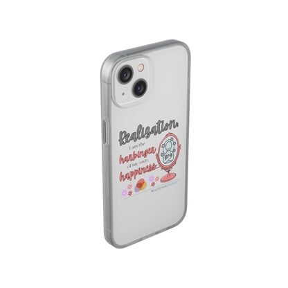 Harbinger of Happiness Haiku - Semi-Transparent Flexible iPhone Case