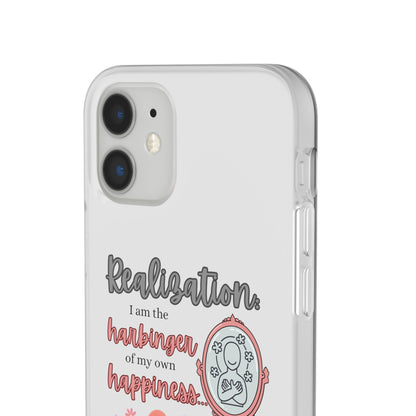 Harbinger of Happiness Haiku - Semi-Transparent Flexible iPhone Case