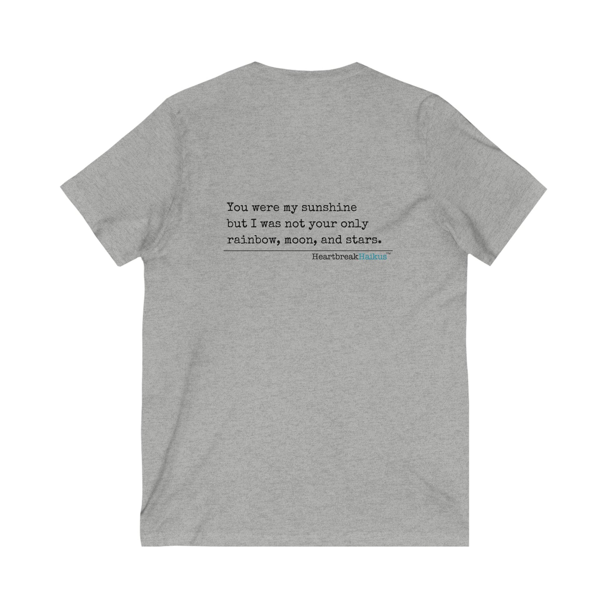 This T-shirt features a sentimental design with the themes of heartbreak, divorce, and healing, making it a perfect choice for someone going through a tough time. The lightweight fabric and stylish silhouette of this v-neck tee make it versatile for any s