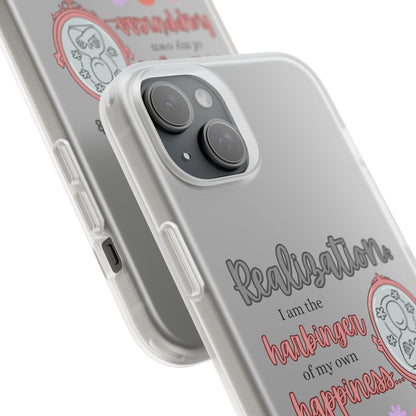 Harbinger of Happiness Haiku - Semi-Transparent Flexible iPhone Case