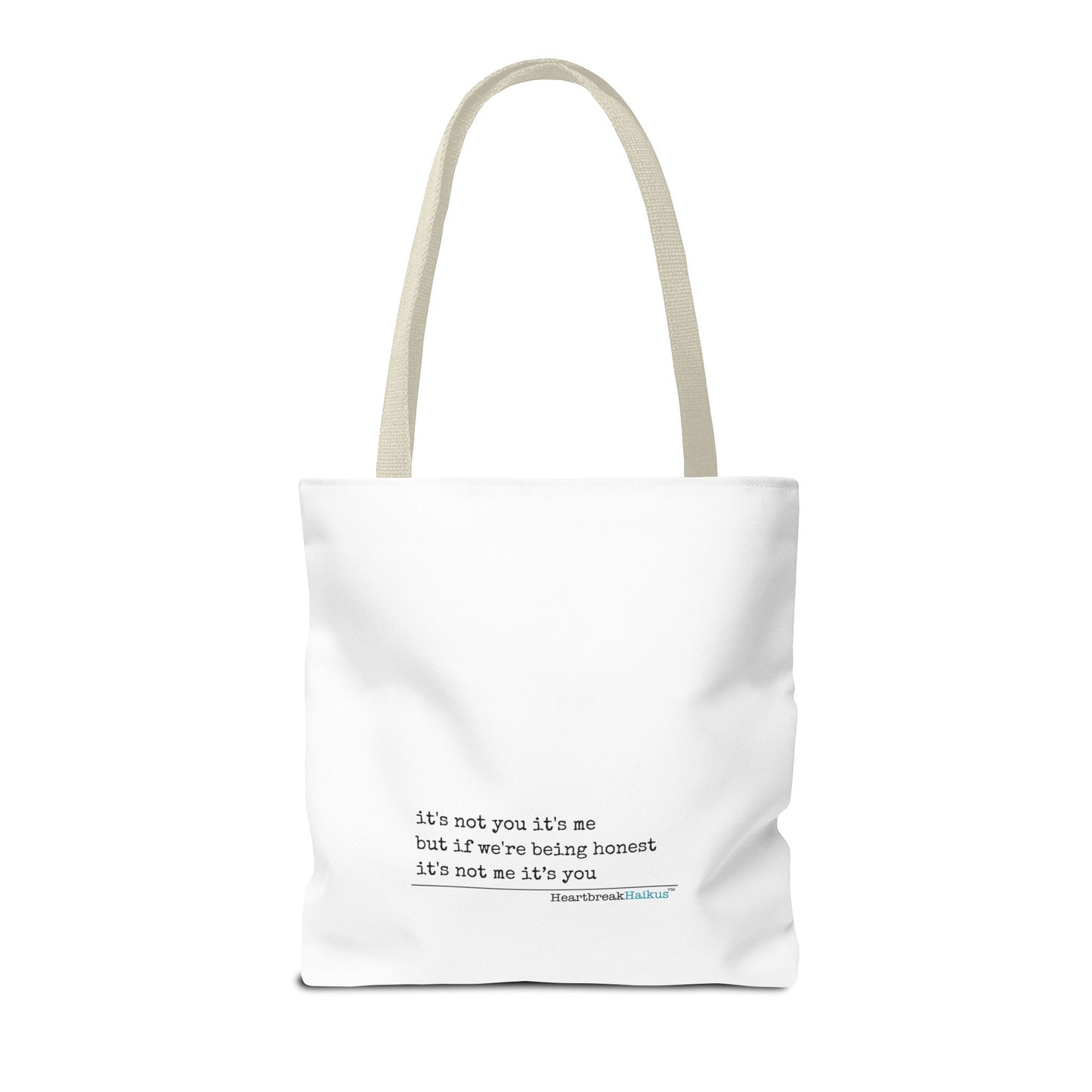 It's Not You/Me Haiku - Tote Bag (Rainbow Hearts Collection)