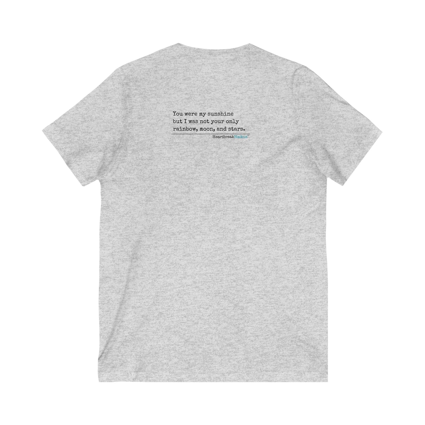 You Were My Sunshine Haiku - Unisex Jersey Short Sleeve V-Neck Tee