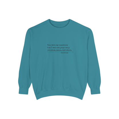 Luxurious comfort and style are what this unisex, garment-dyed sweatshirt is all about. It's made with 80% ring-spun cotton and 20% polyester and the fabric is 3-end garment-dyed, ring-spun, color-blast fleece with a 100% cotton face. Each sweatshirt come