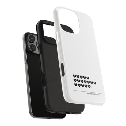 Hieroglyph Heartbreak Haiku Tough Phone Cases (white)