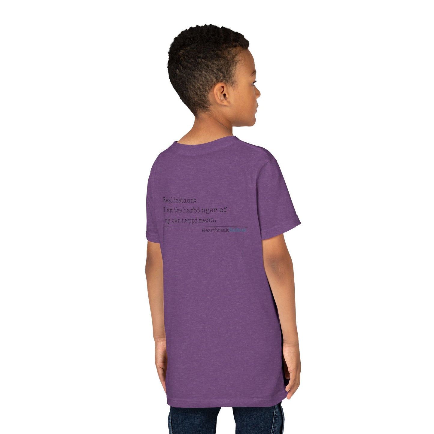 Harbinger of Happiness Haiku - Youth Medium-Weight Happiness Tee