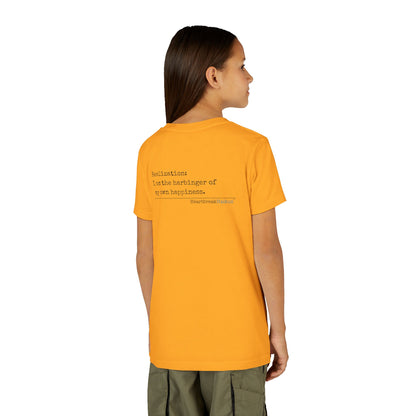 Harbinger of Happiness Haiku - Youth Medium-Weight Happiness Tee