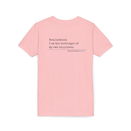 Harbinger of Happiness Haiku - Youth Medium-Weight Happiness Tee