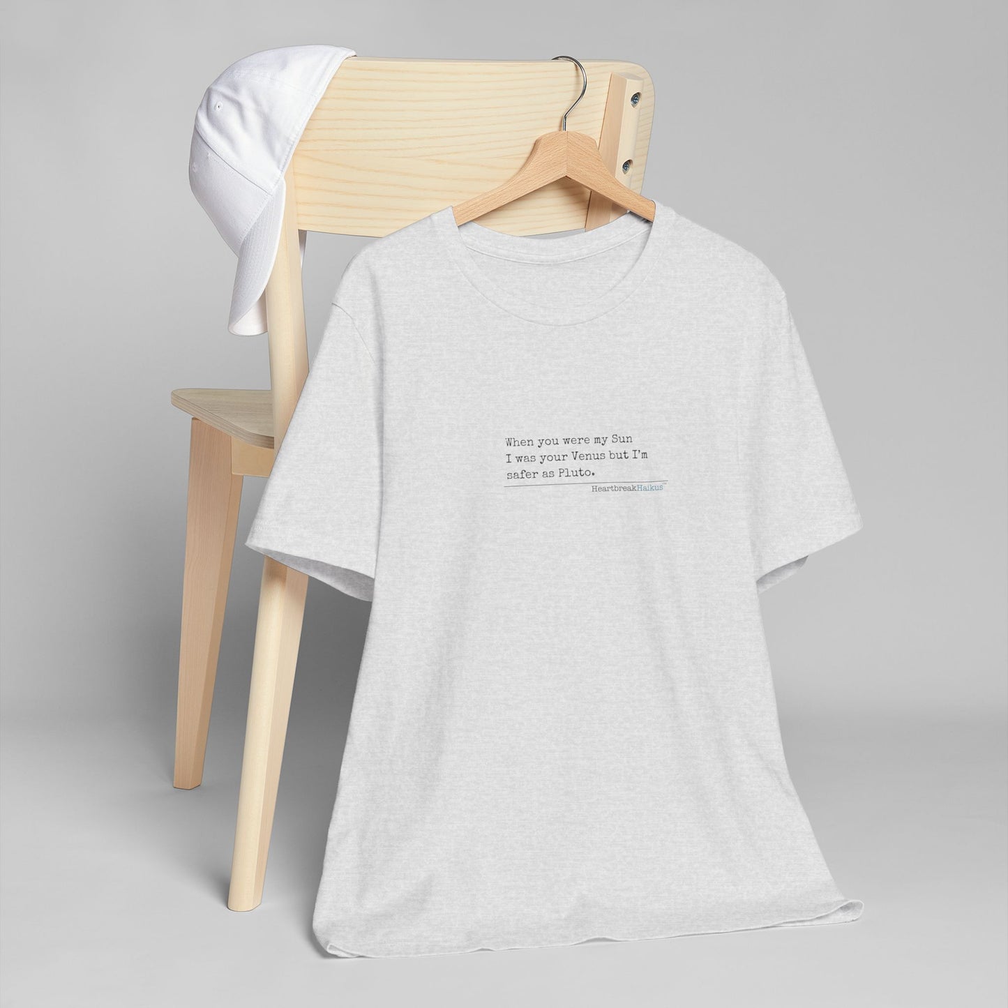 Safer as Pluto Haiku - Unisex Jersey T-Shirt  (lightweight)