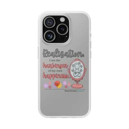 Harbinger of Happiness Haiku - Semi-Transparent Flexible iPhone Case