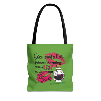Prince Charming's Poison Kisses Haiku - Tote Bag (Dual-sided print in Wicked Green)