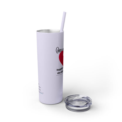 The Fairy Tale Died Haiku - Skinny Venti Tumbler with Eco-Friendly, Reusable, Matching Straw, 20oz