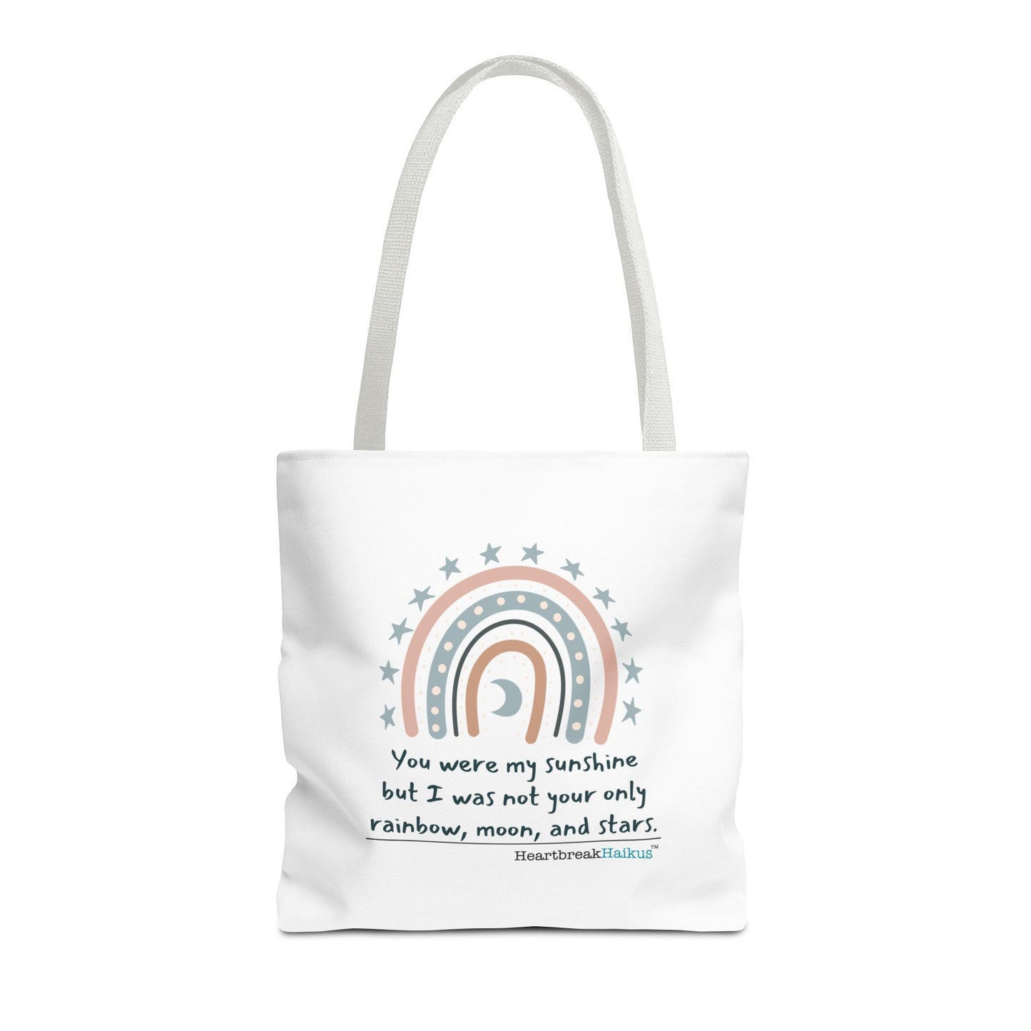 You Were My Sunshine Haiku - Tote Bag (Dual-sided print - Pastel Design)