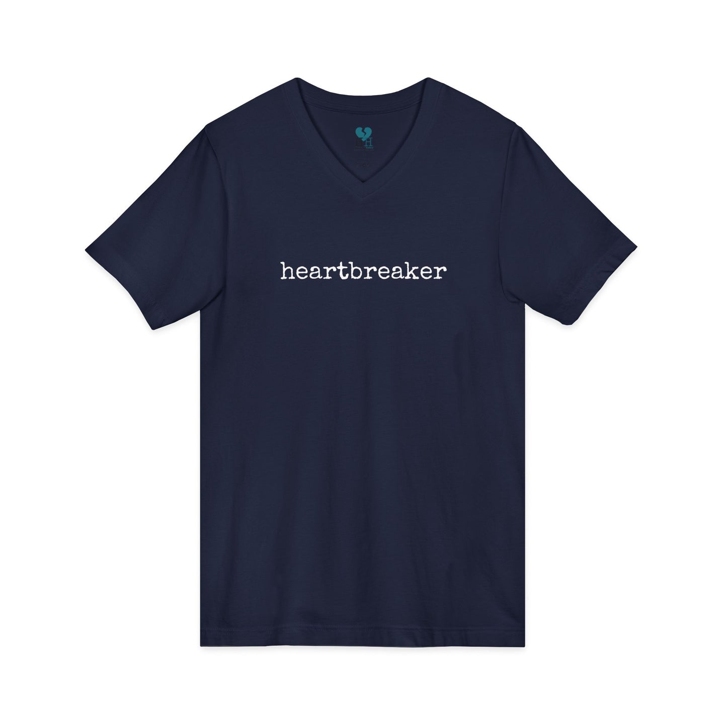 Heartbreaker - Jersey Short Sleeve V-Neck T-Shirt (The One Word Collection)