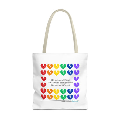 It's Not You/Me Haiku - Tote Bag (Rainbow Hearts Collection)