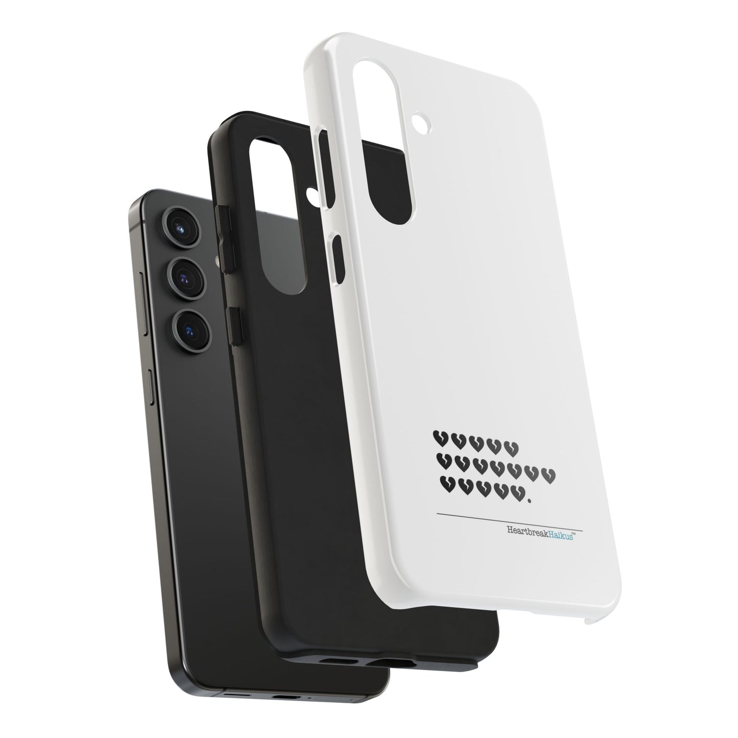 Hieroglyph Heartbreak Haiku Tough Phone Cases (white)