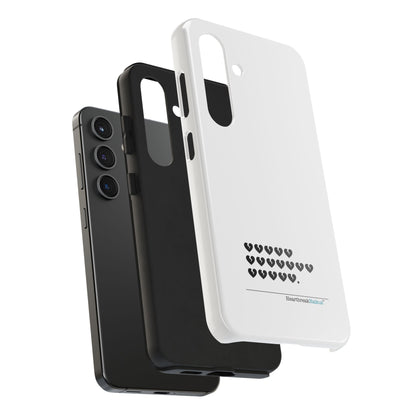 Hieroglyph Heartbreak Haiku Tough Phone Cases (white)