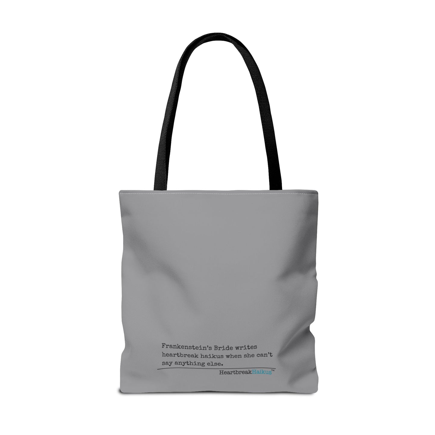 Frankenstein's Bride Writes Heartbreak Haikus - Tote Bag (Dual-sided print in Stone Grey)