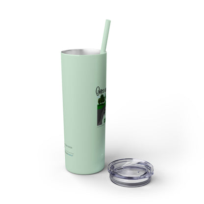 Jack and Jill Divorced Haiku - Skinny Venti Tumbler with Eco-Friendly, Reusable, Matching Straw, 20oz