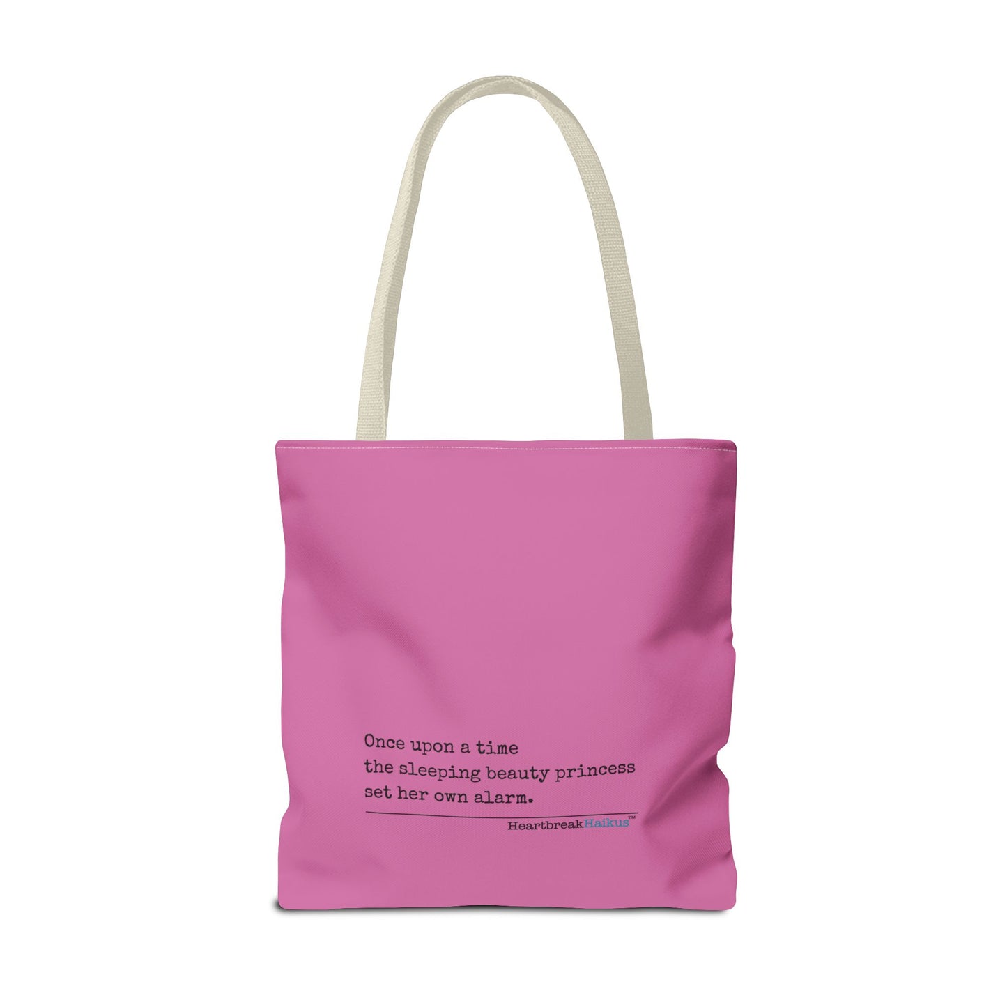 Sleeping Beauty's Alarm - Tote Bag (Dual-sided print) in Candy Pink