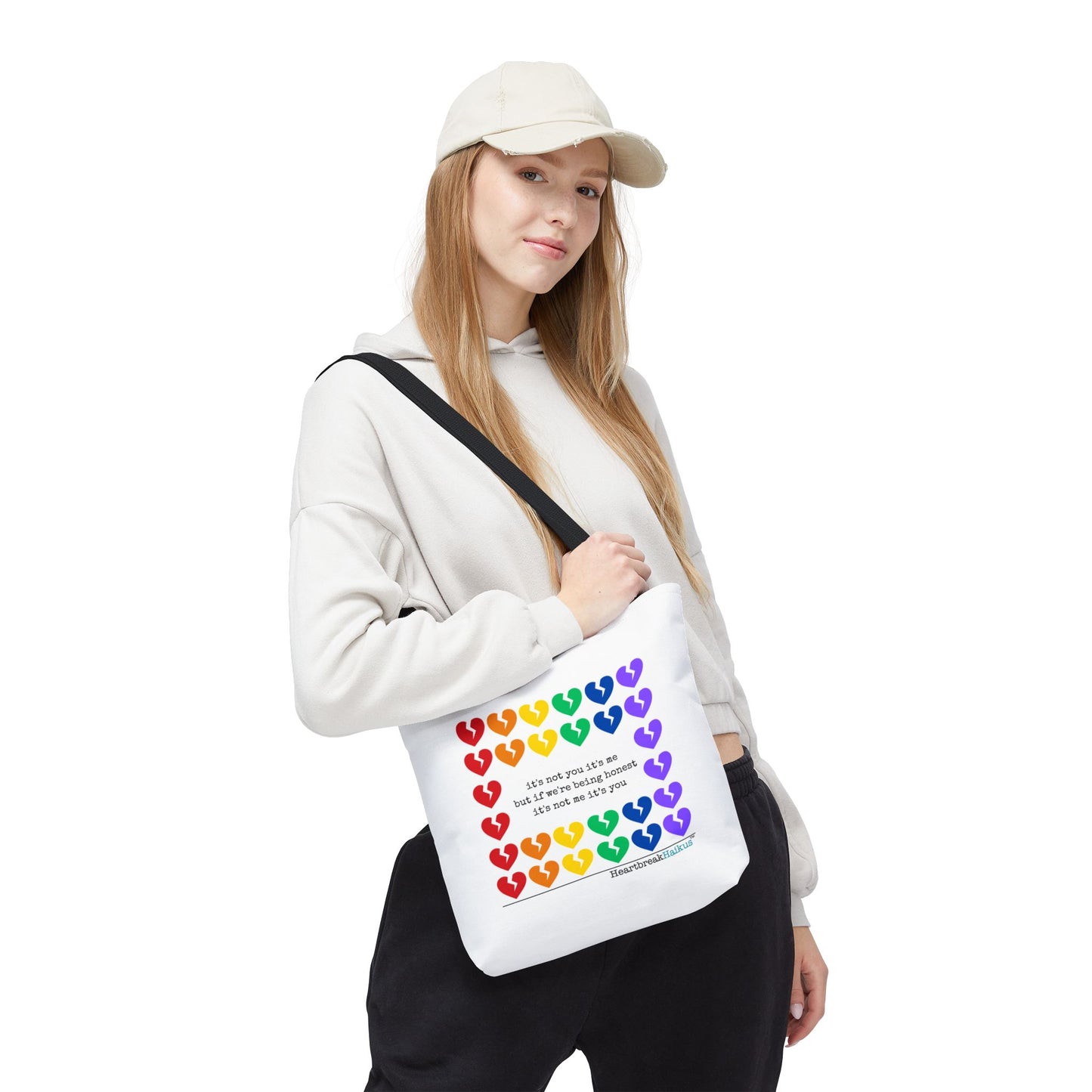 It's Not You/Me Haiku - Tote Bag (Rainbow Hearts Collection)