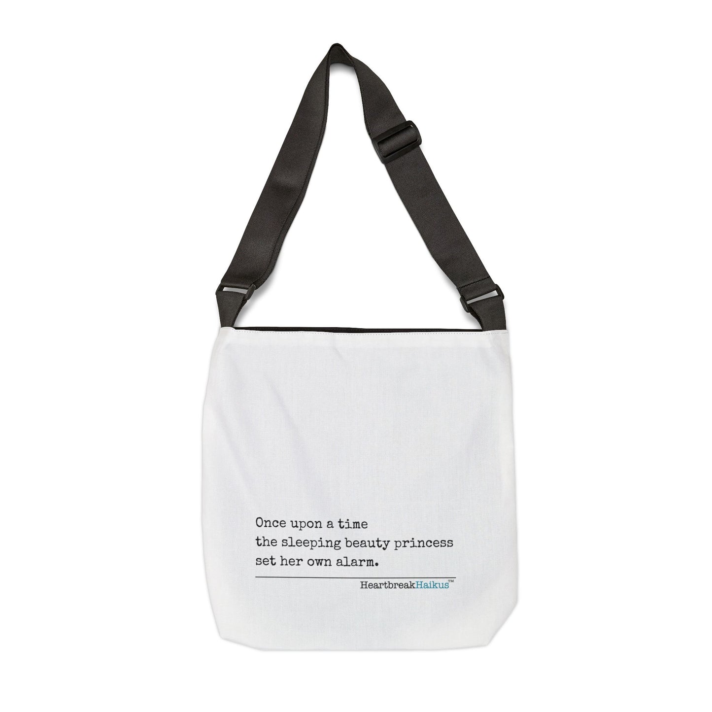 Sleeping Beauty's Alarm Haiku - Adjustable Tote Bag