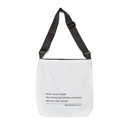 Sleeping Beauty's Alarm Haiku - Adjustable Tote Bag