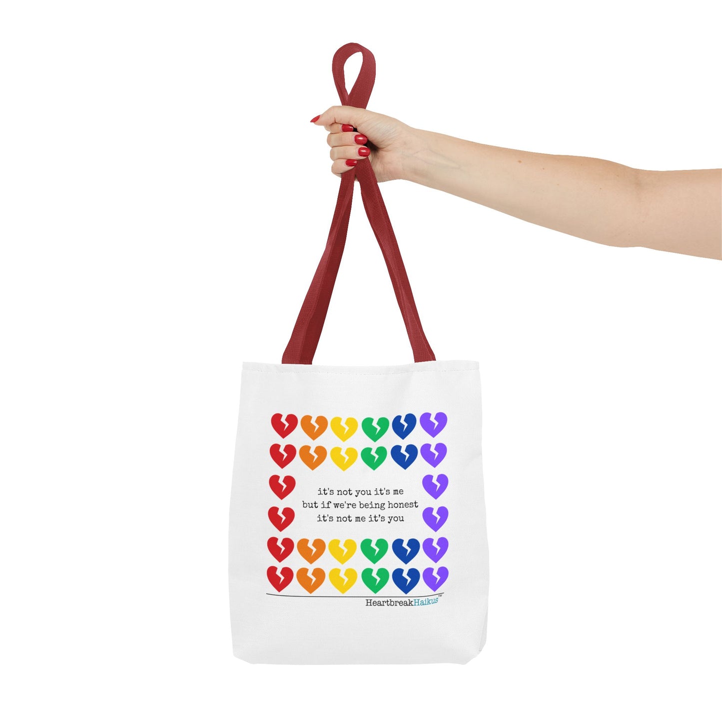 It's Not You/Me Haiku - Tote Bag (Rainbow Hearts Collection)