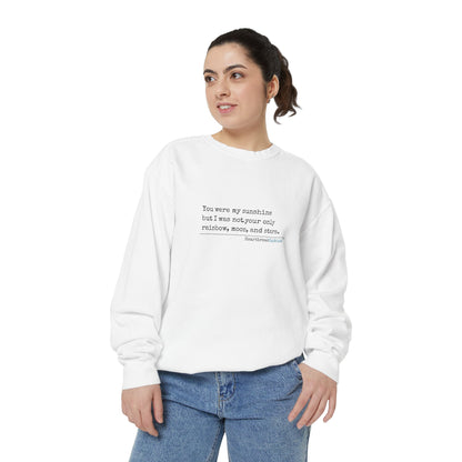 Luxurious comfort and style are what this unisex, garment-dyed sweatshirt is all about. It's made with 80% ring-spun cotton and 20% polyester and the fabric is 3-end garment-dyed, ring-spun, color-blast fleece with a 100% cotton face. Each sweatshirt come