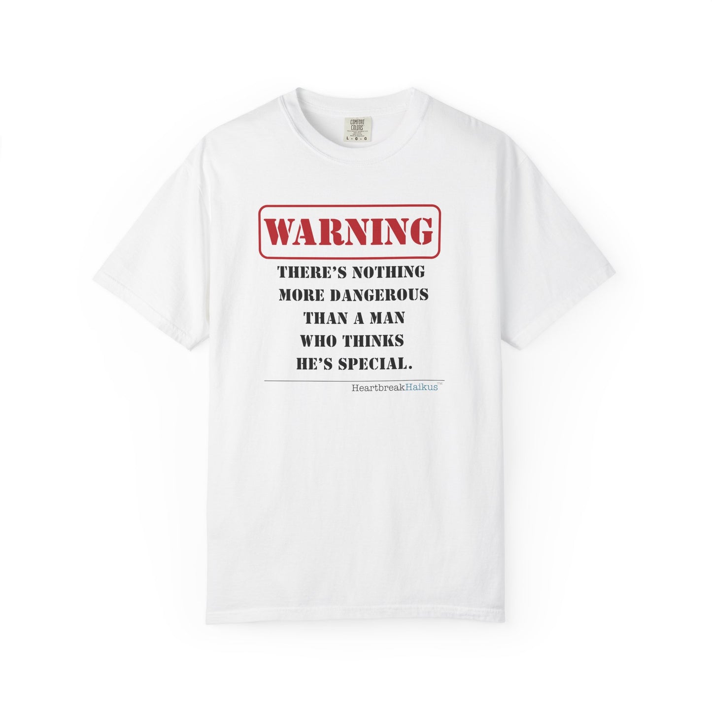 Warning: Toxic Special Guy Haiku - Medium-Weight T-Shirt