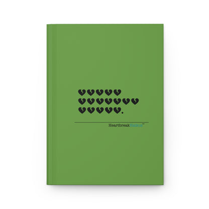 Hieroglyph Heartbreak Haiku - Hardcover Journal Design in Spring Green