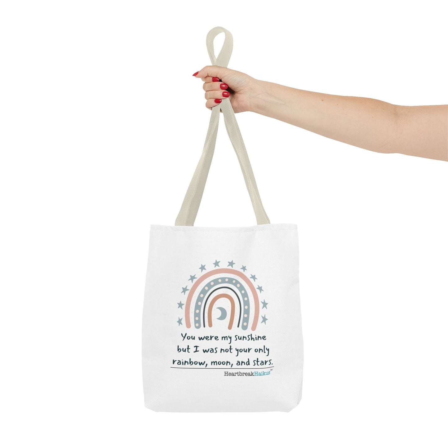 You Were My Sunshine Haiku - Tote Bag (Dual-sided print - Pastel Design)