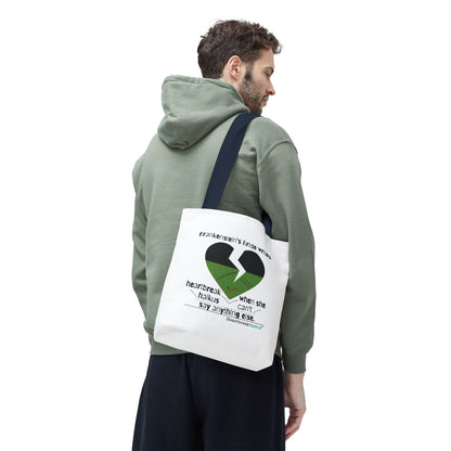 Frankenstein's Bride Writes Heartbreak Haikus - Tote Bag (Dual-sided print in Snow White)