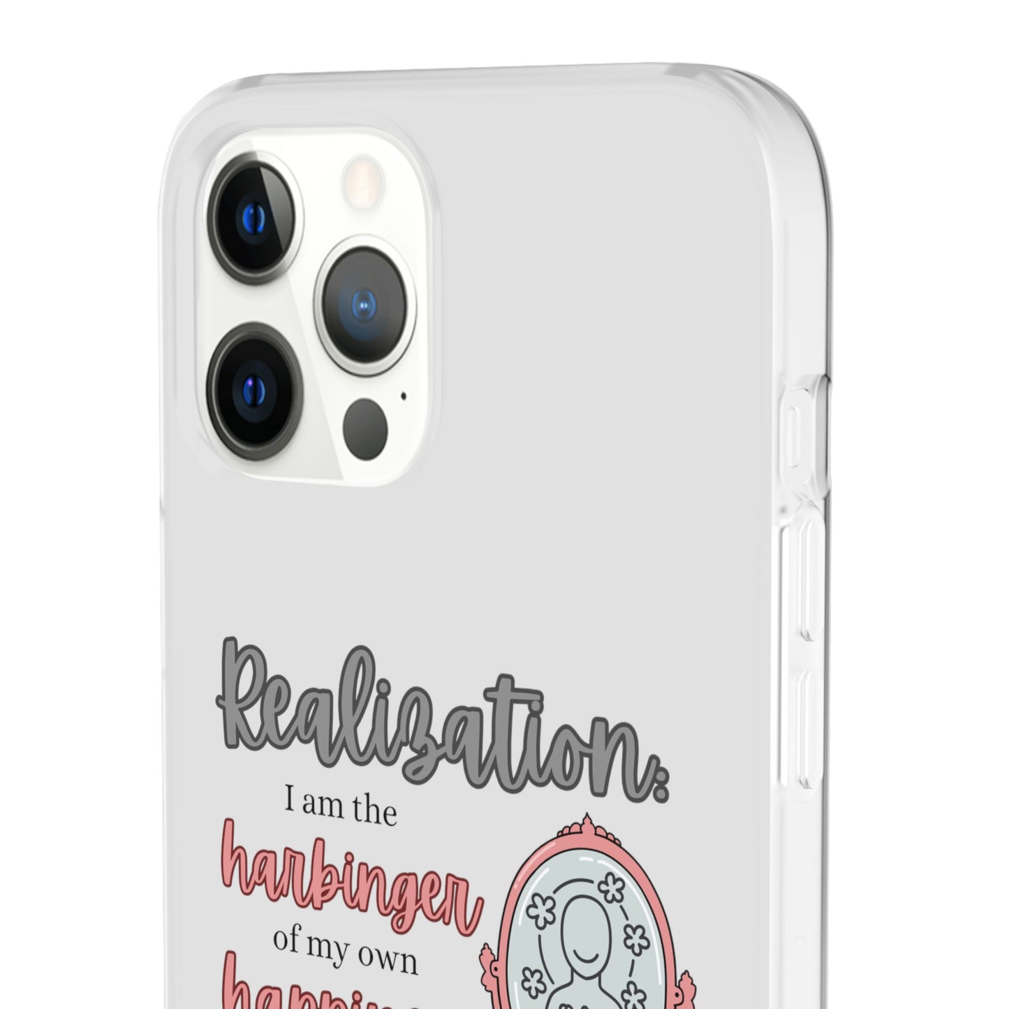 Harbinger of Happiness Haiku - Semi-Transparent Flexible iPhone Case